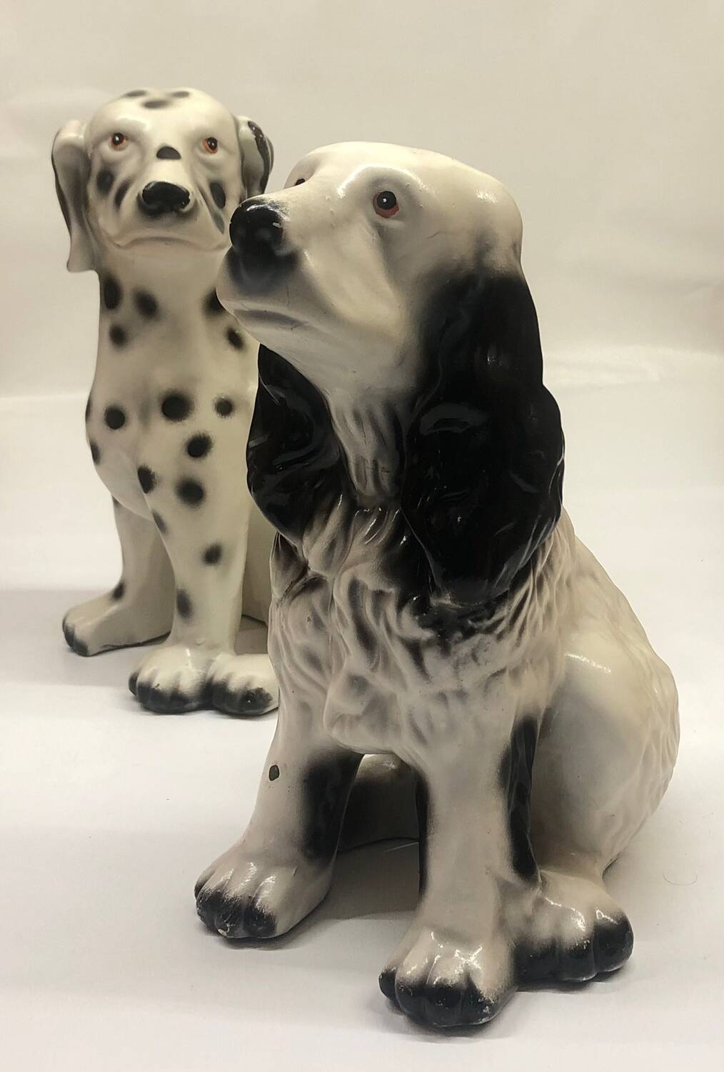 Pair of ceramic dogs