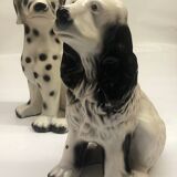 Pair of ceramic dogs