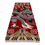 Ningxia, five-claw dragon carpet, Circa 1920