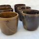6 stoneware cups