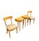 Ensemble de chaises en bois de cerisier / Biedermeier / tables d'appoint / table console tripot.