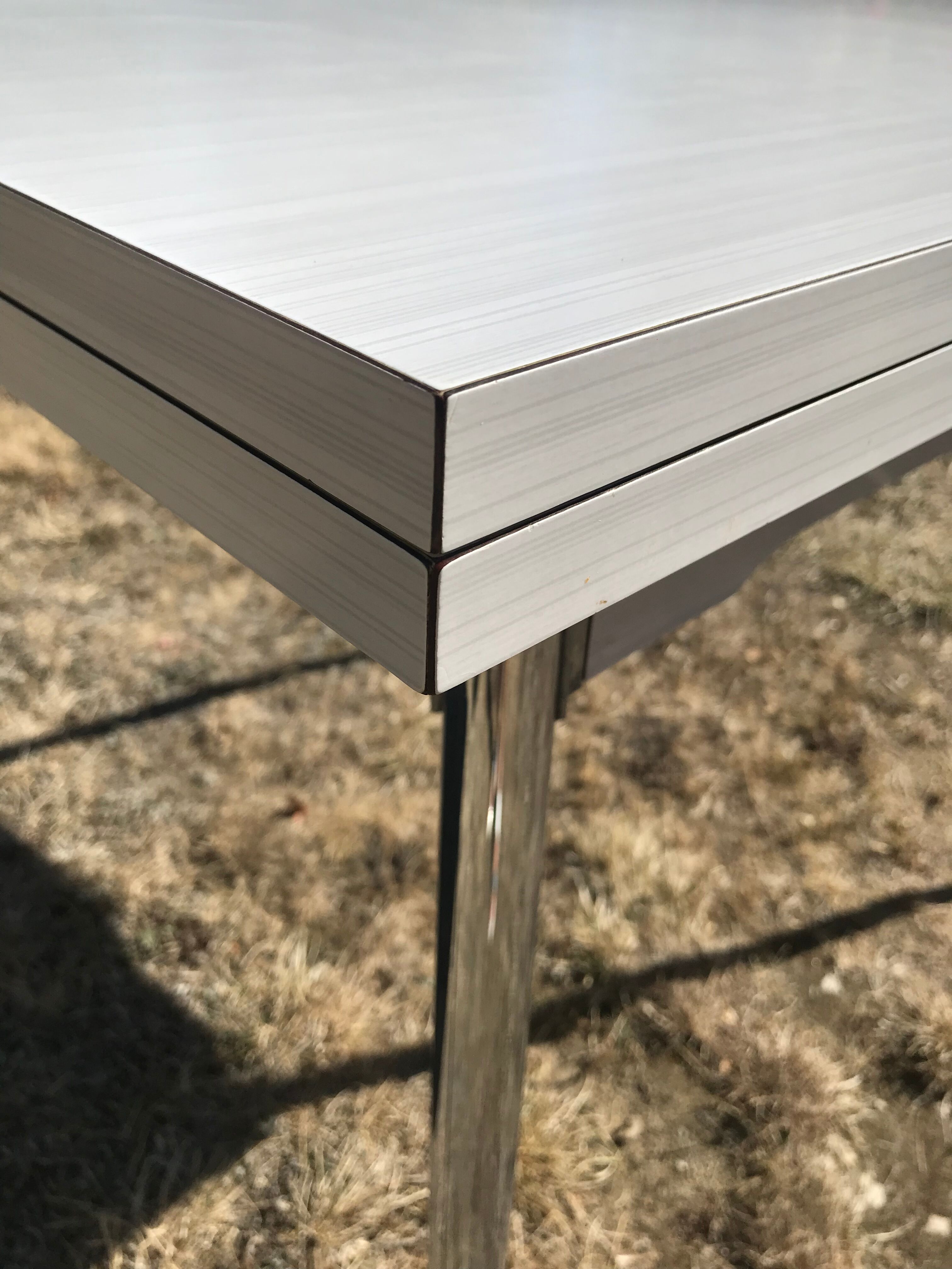 White formica table 1970