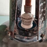 Antique workshop suspension in black metal