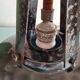 Suspension atelier ancienne en metal noir