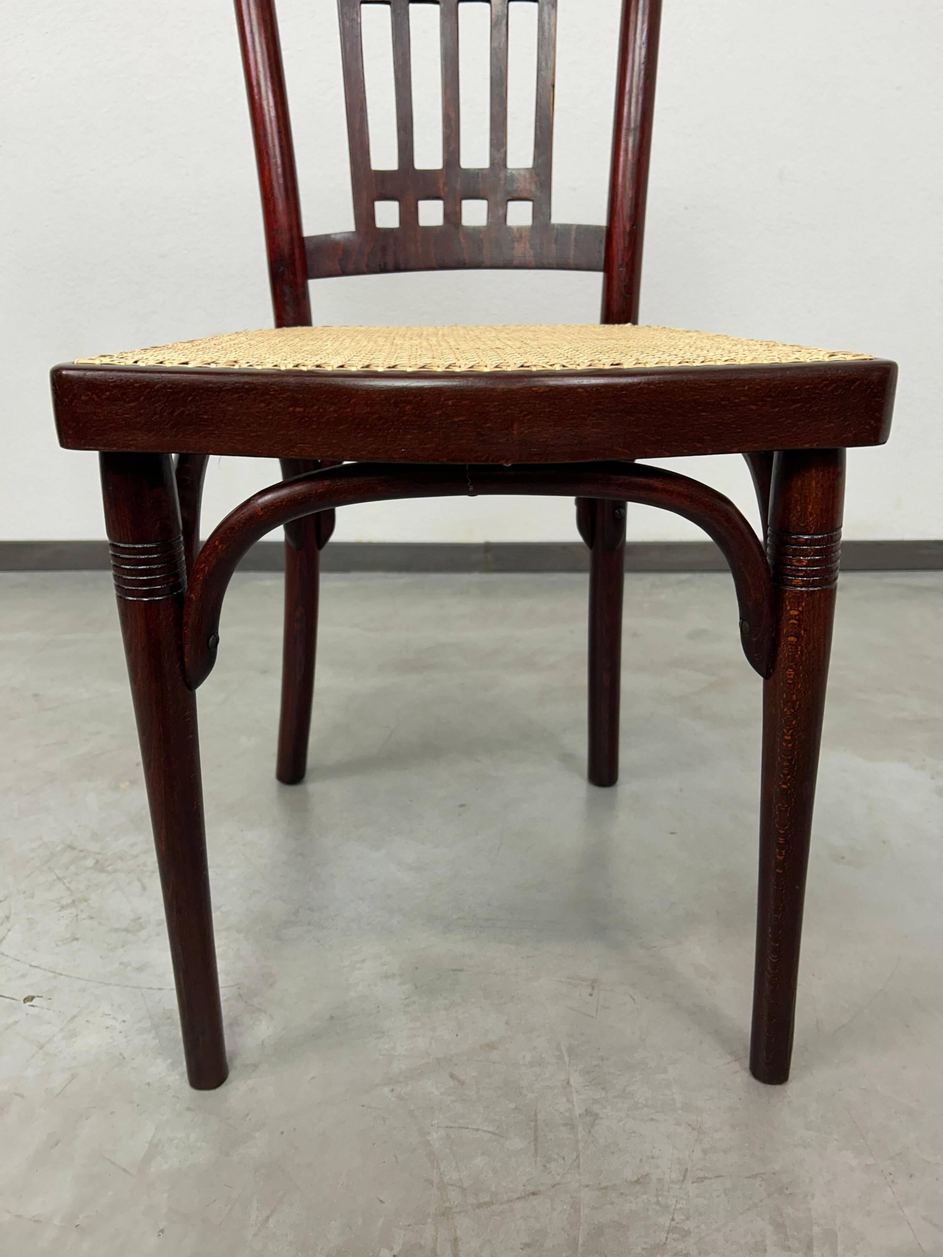 Viennese Secession dining chair no. 235 by Otto Wagner for J&J Kohn