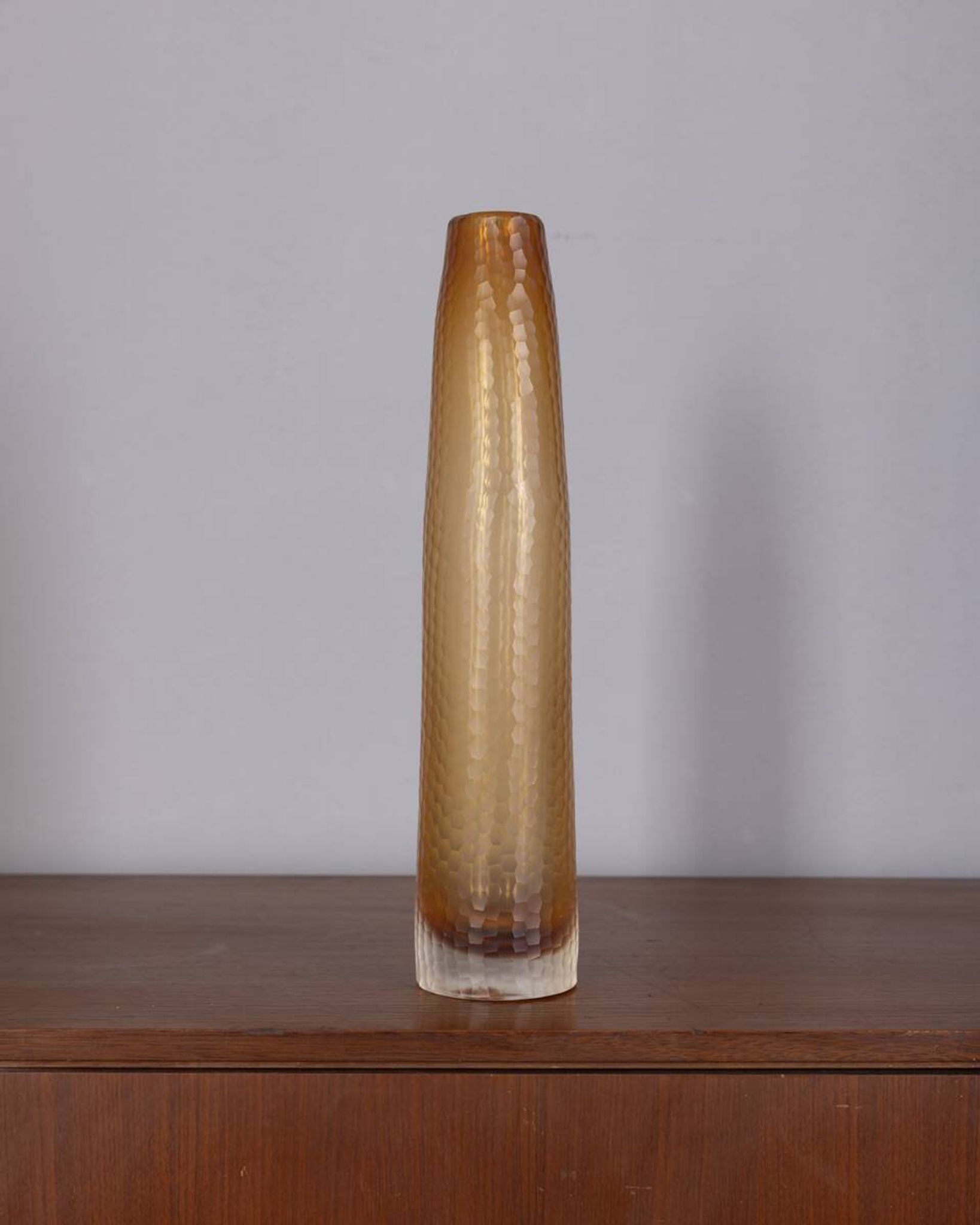 LARGE VINTAGE MURANO GLASS VASE FROM THE 1950S DESIGNED SCARPA FOR VENINI