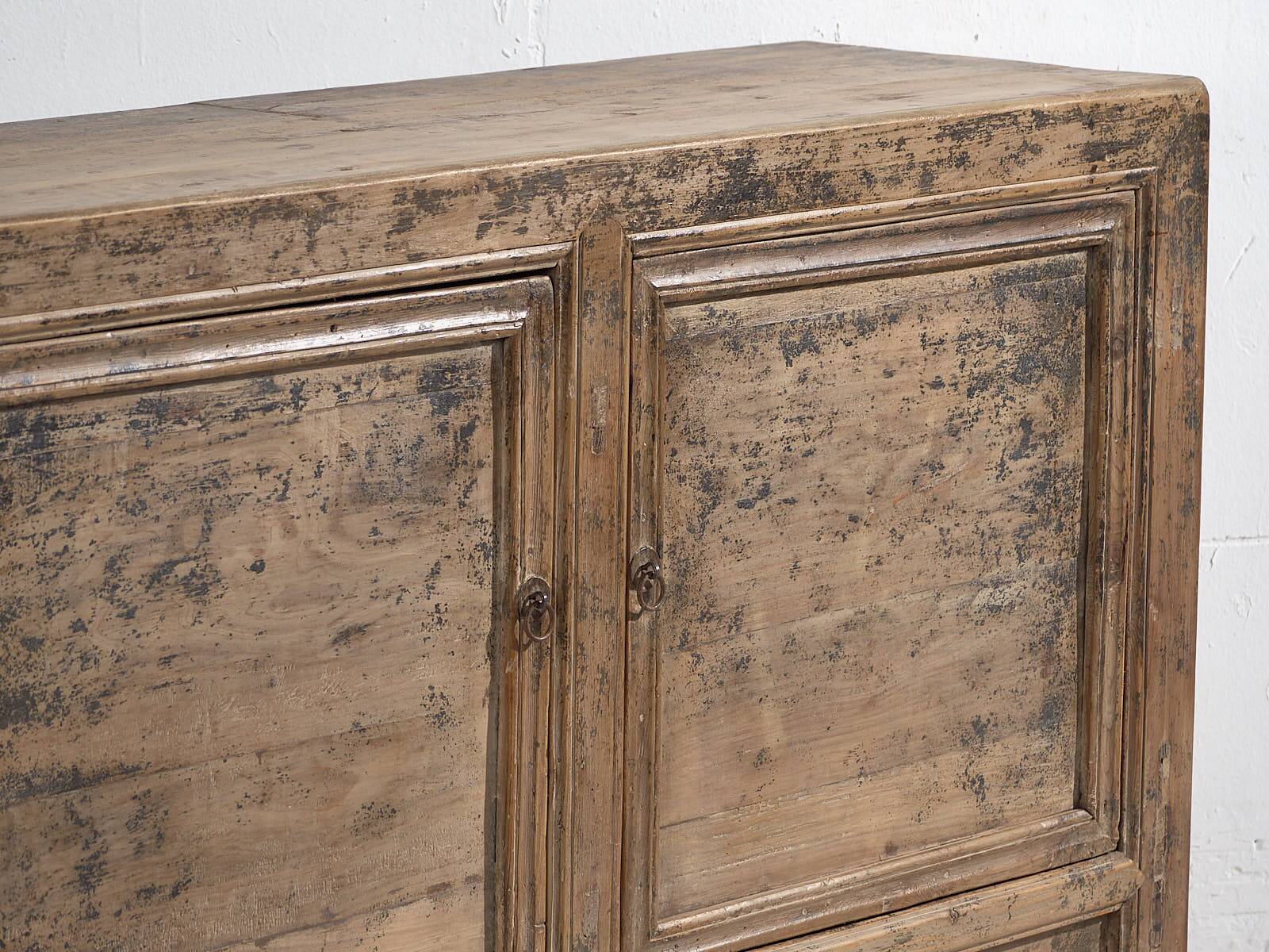 Small antique sideboard with grey patina (circa 1900) #80