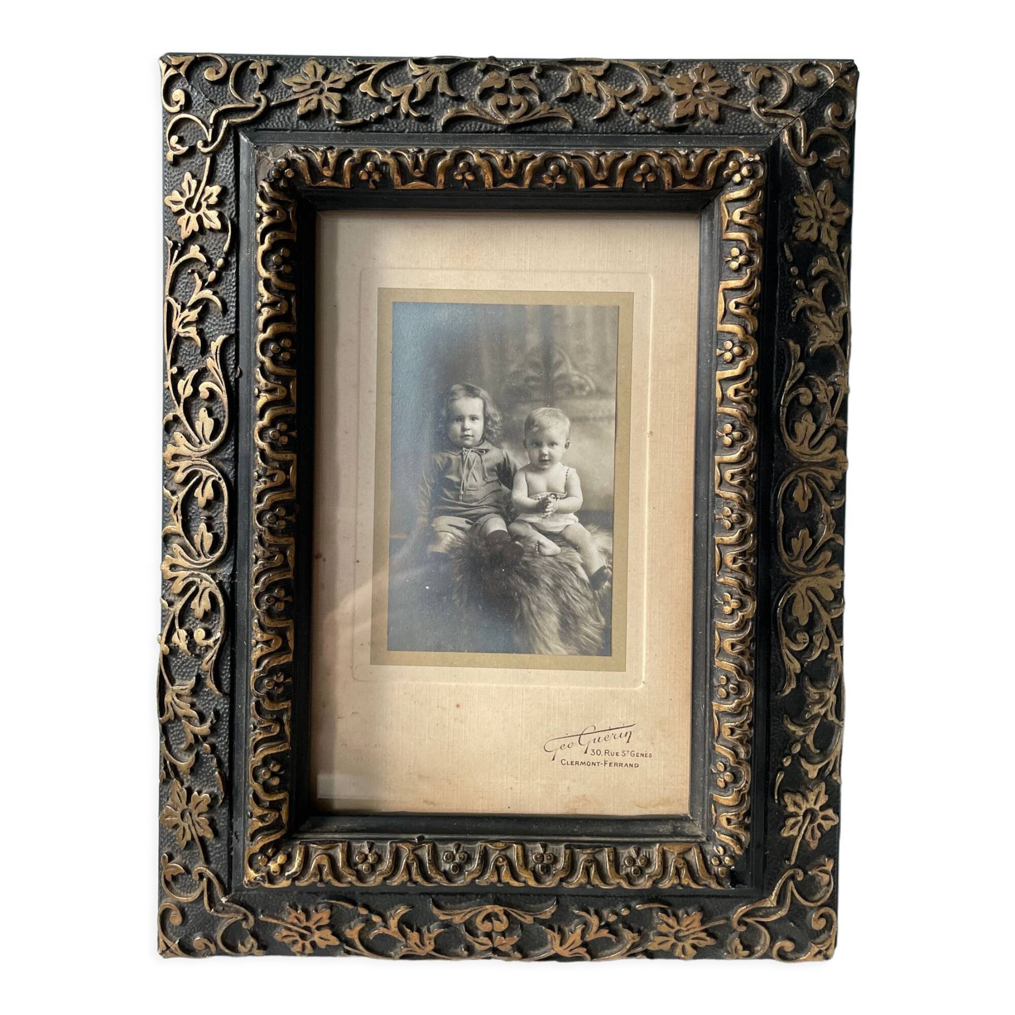 Old photo frame Napoleon III XIXth