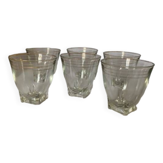 6 Verres de années 50