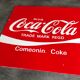 Wall plate metal pub vintage coca-cola drink deco red / white