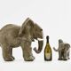 Valérie Courtet sculptures éléphants en grès émaillé circa 2010