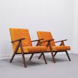 Mid Century Easy Chair Model B 310 Var in Sunset Velvet