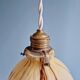Duo de suspensions Art Déco en opaline marbrée, années 1920-30