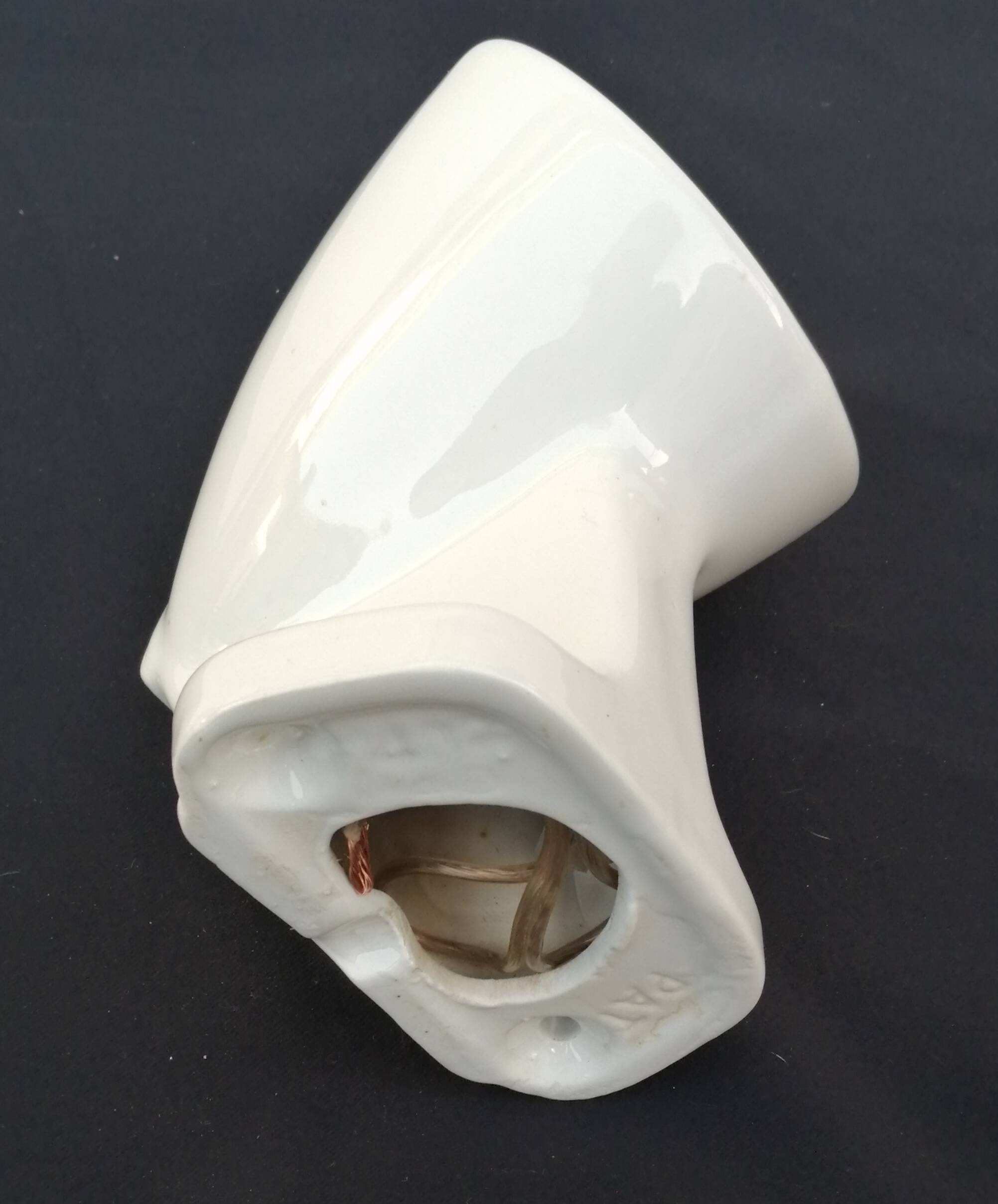 Porcelain wall lamp made in Spain vintage 1930