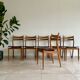 Set of 6 vintage Scandinavian chairs