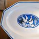 Large octagonal dish KG Luneville Art Deco