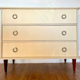 Vintage chest of drawers with compass feet
