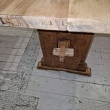 Table en noyer blond décapé