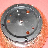 Moulded glass wall sconce