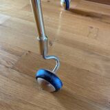 Vintage TV cabinet, 60s Formica server, gold-legged table.