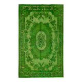 Overdyed Wool Vintage Handmade Carved Rug 170 cm x 276 cm