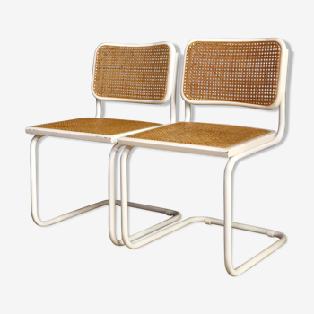 Lot de deux chaises B32 design par Marcel Breuer