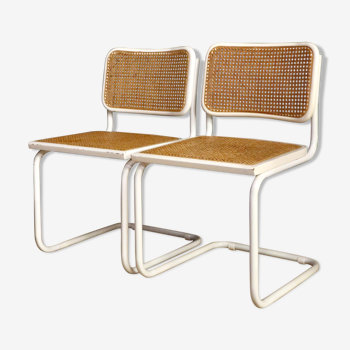 Lot of two chairs B32 designed by Marcel Breuer