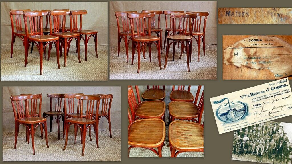 Chaises bistrot codina années 30
