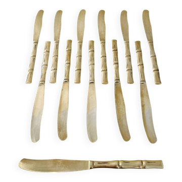 12 knives, Hollywood Regency - circa 1970