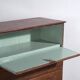 Commode secrétaire ancienne en pin – Bureau rustique européen à abattant – circa 1900