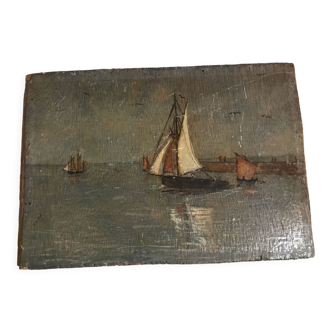 Marine oil on panel