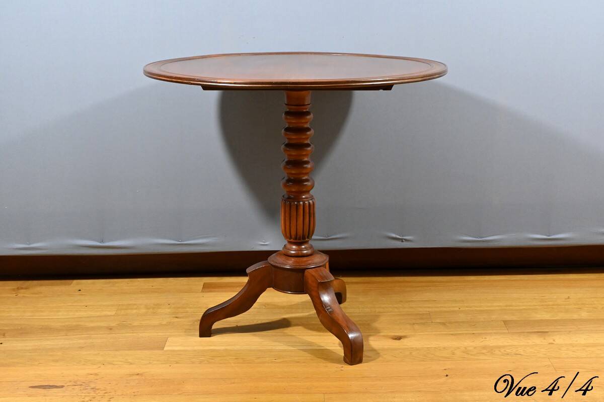 Mahogany System Pedestal Table, Louis Philippe Period – Mid-19th Century