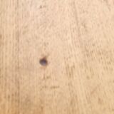 Vintage wooden desk with five drawers from the 1950s-1970s.