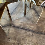Mirror barber triptych 68x27cm