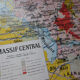 Old school map "Le Massif Central" No.2 Hatier