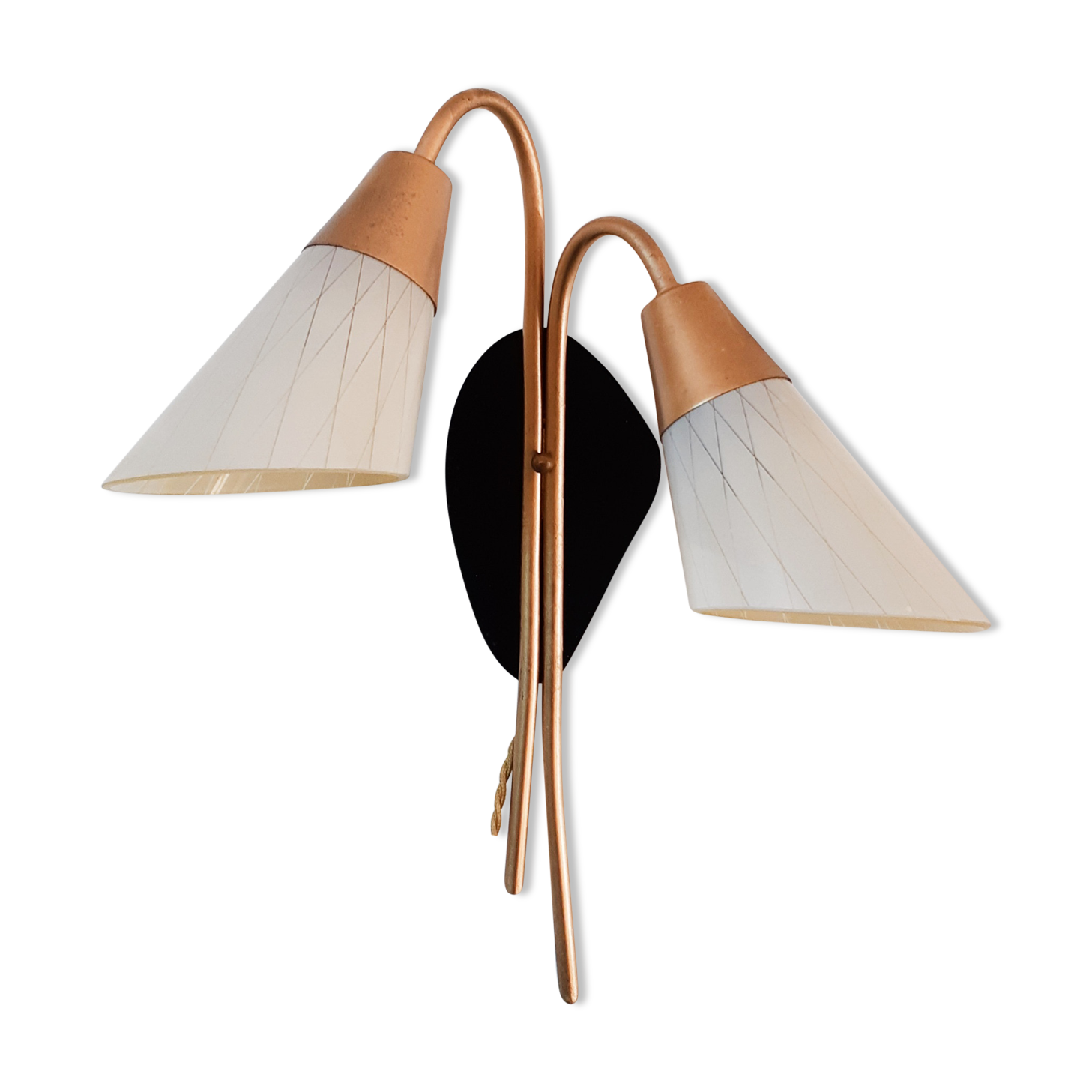 Golden vintage wall light years 50