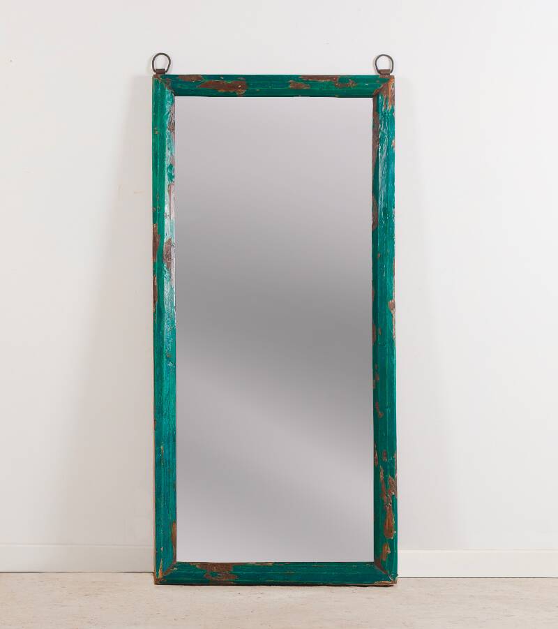 Large vintage wooden mirror