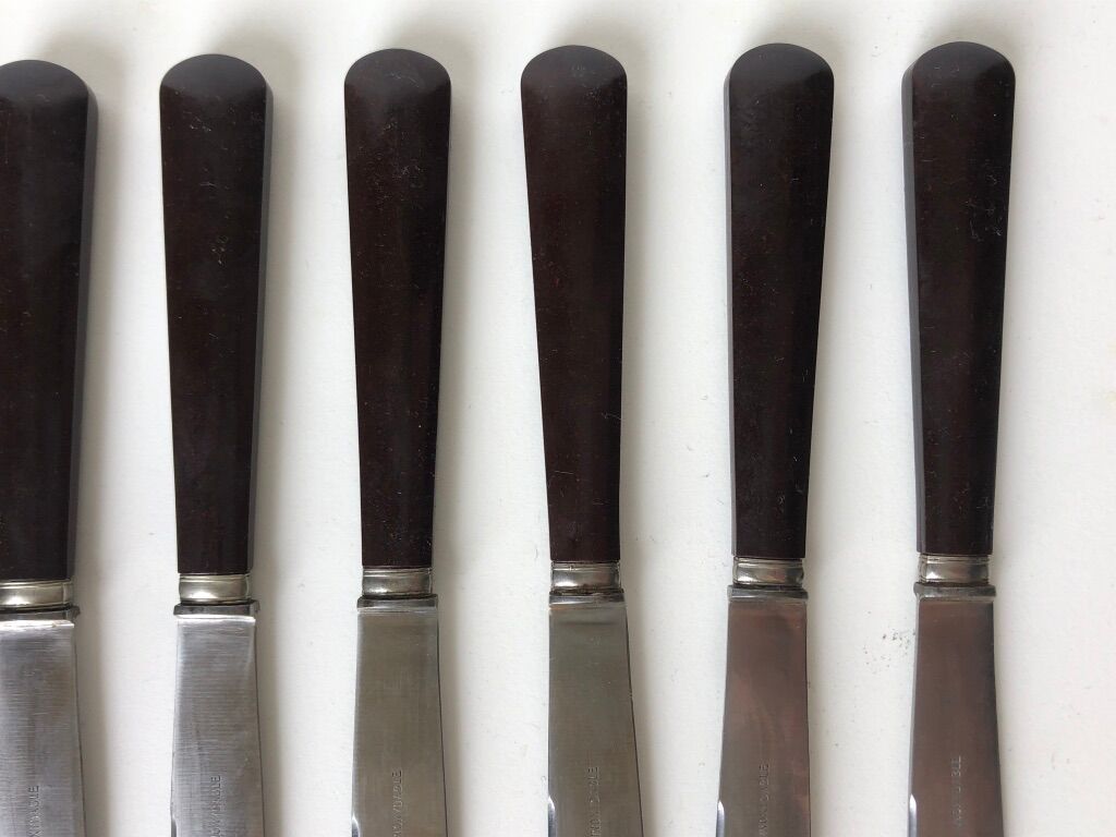 10 bakelite handle knives