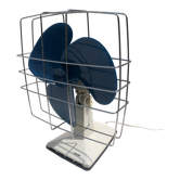Vintage fan calor 1970, blue and white