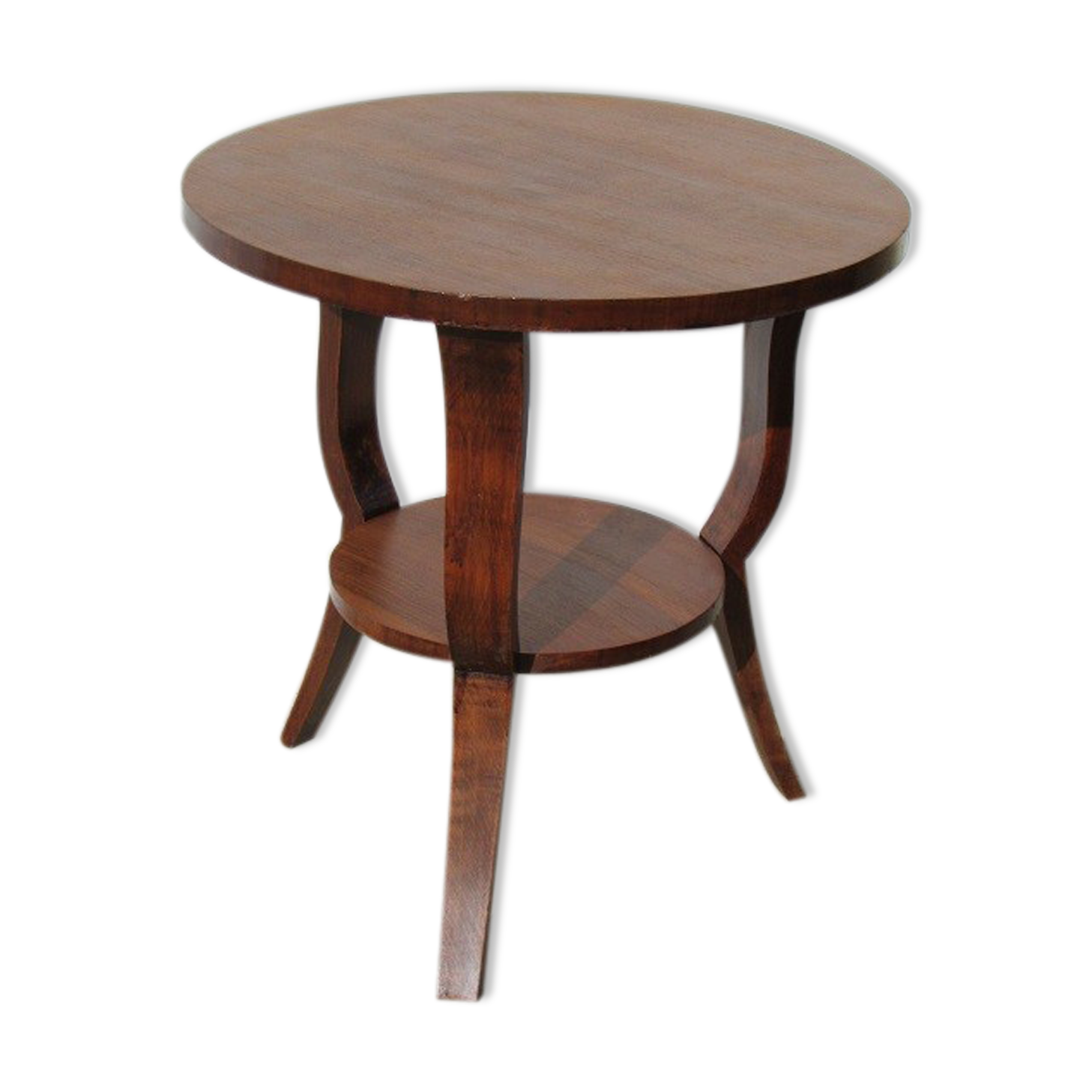 Healing tripode art deco walnut