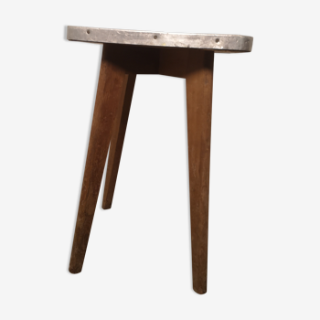 Tabouret de cuisine vintage pieds compas