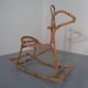 Large Bamboo Rocking Horse by Dirk van Sliedregt for Rohé Noordwolde, 1950s