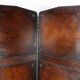 Old screen in patinated leather, circa 1900