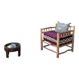 Berber carpet Boucherouite 126 x 269 cm