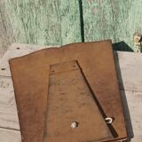 Pink art deco table mirror