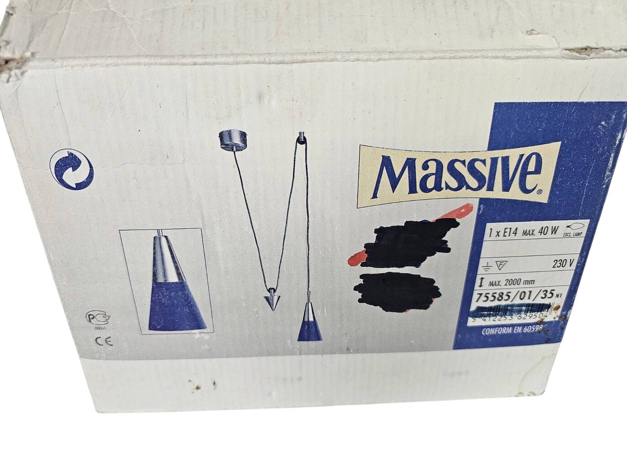 Massive - "Rise and Fall" - model 75585/01 - hanging lamp - Belgium - 1990s