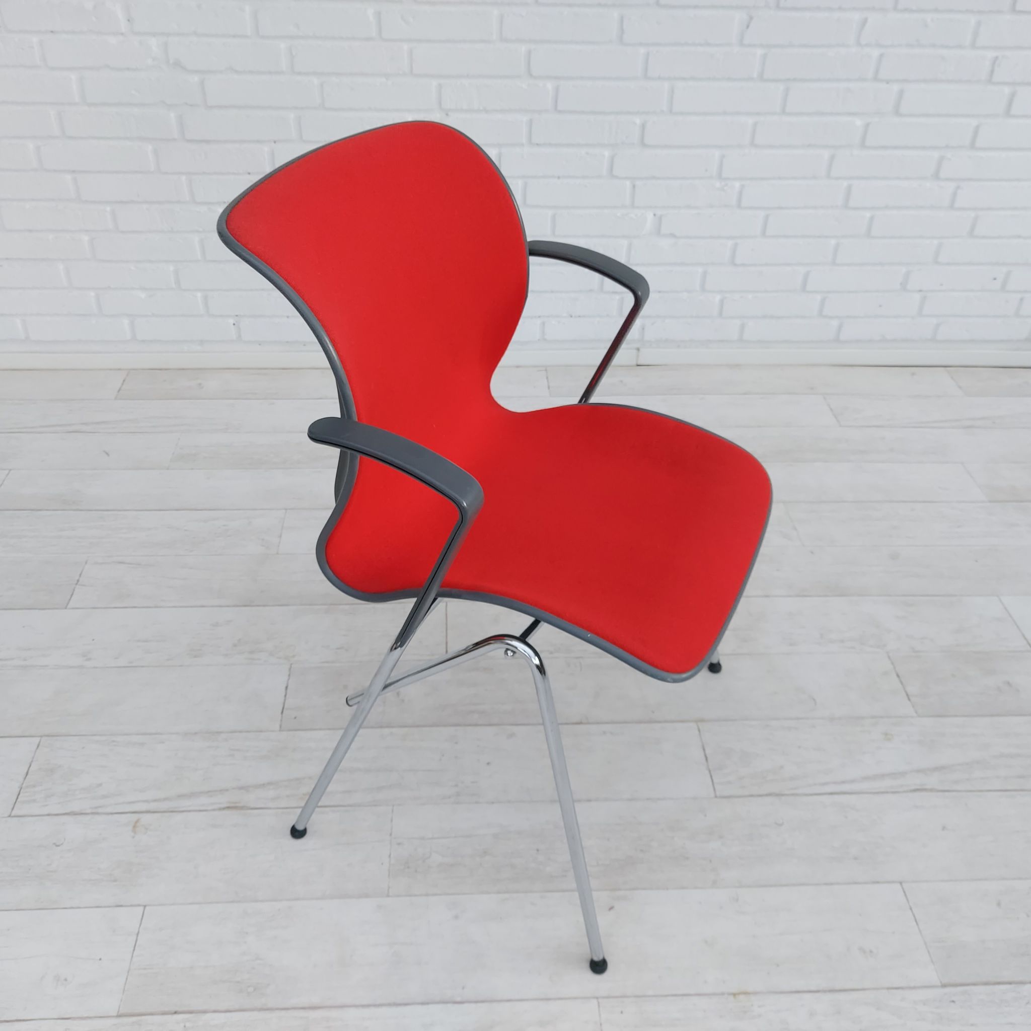 90s, Danish design by Alfred Homann, set of six "Ensemble" chairs, original condition