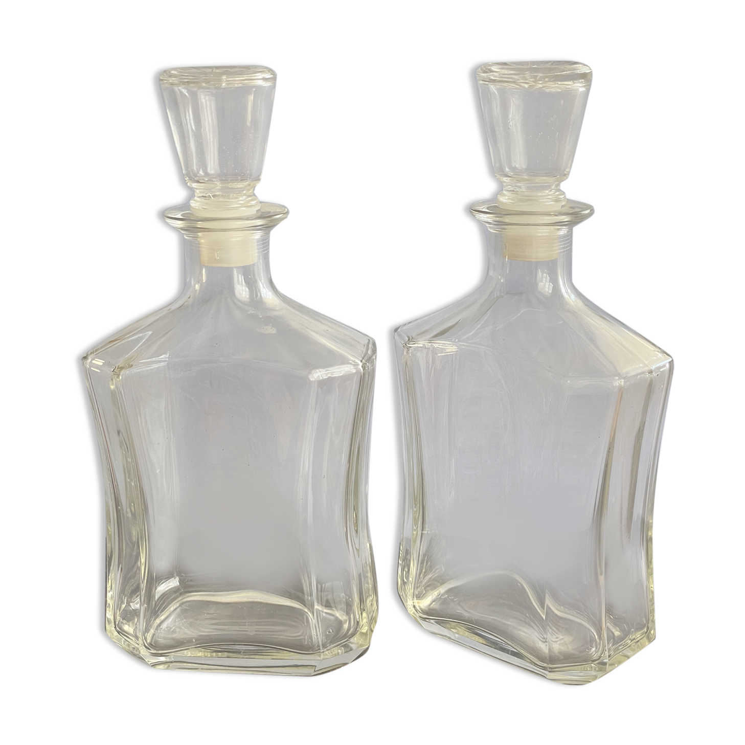 Father of 75 cl vintage glass whisky or liqueur decanters