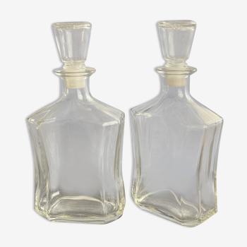 Father of whiskey decanters or liqueur of 75 cl vintage glass