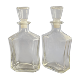Father of 75 cl vintage glass whisky or liqueur decanters